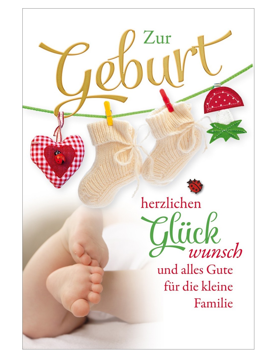 Geburtskarte Babyfusse Babysocke Zum Geburt Herzlichen Gluckwunsch Und Alles Gute Fur Die Kleine Familie