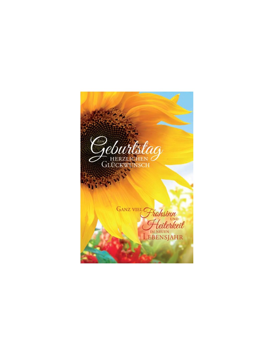 Geburtstagskarten, Sonnenblume