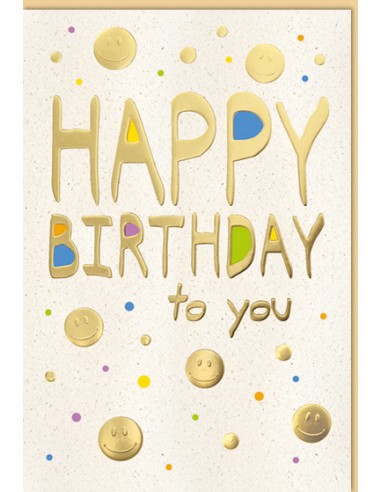 Geburtstagskarte - Happy birthday to you