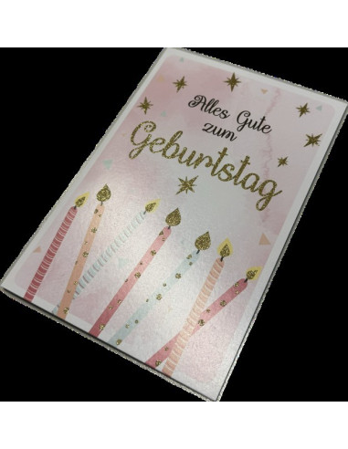 Geburtstagskarte - Zum Geburtstag - Steinturm