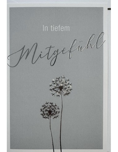 Trauerkarte - In tiefem Mitgefühl