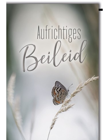 Trauerkarte - Aufrichtiges Beileid