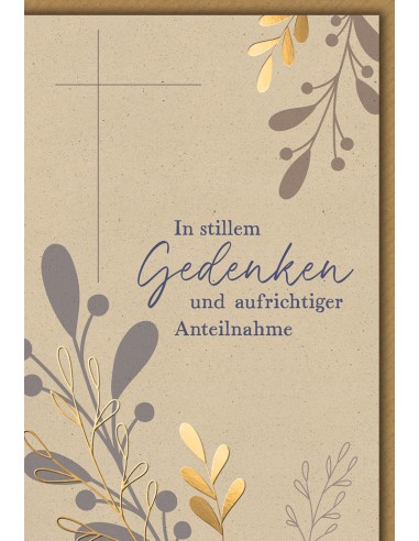Trauerkarte - In stillem Gedenken und...