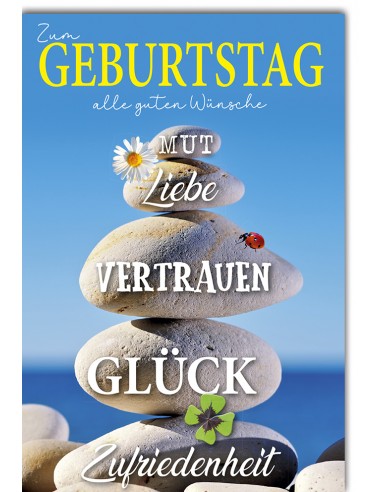 Geburstagskarte - Zum Geburtstag alle...