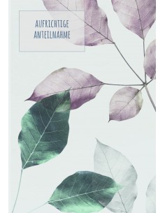 Trauerkarte - Aufrichtige...