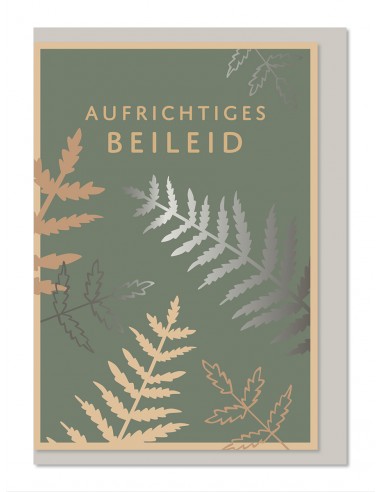 Trauerkarte - Aufrichtiges Beileid