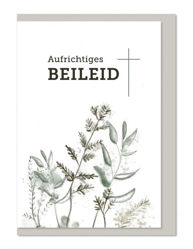Trauerkarte - Aufrichtiges Beileid