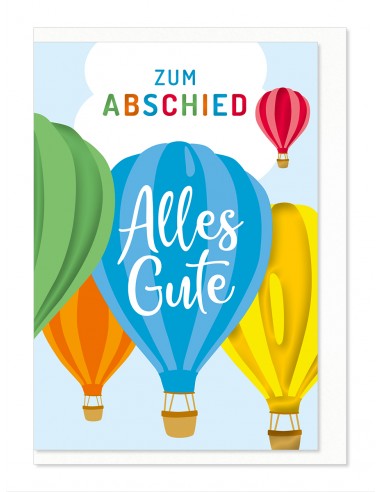 Abschiedskarte - Zum Abschied alles Gute