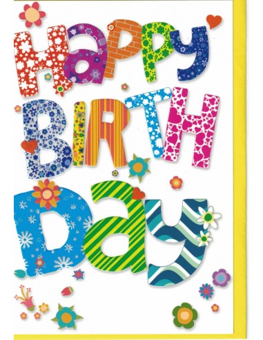 Geburtstagskarte -  Happy Birthday
