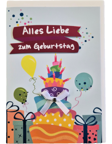 Geburtstagskarte -  Alles Liebe zum...