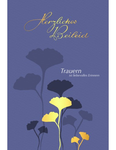 Trauerkarte - Herzliches Beileid