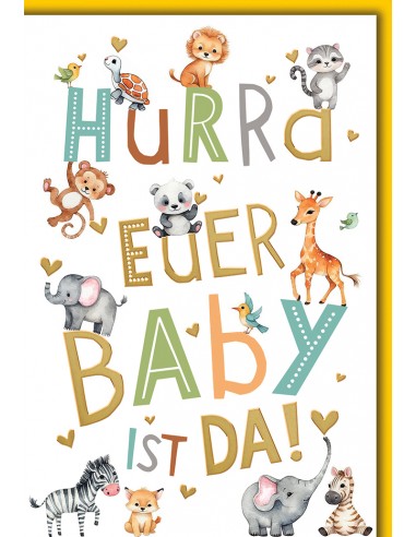 Babykarten - Hurra euer Baby ist da!