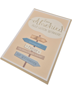 Abschiedskarte - Wegweiser 2