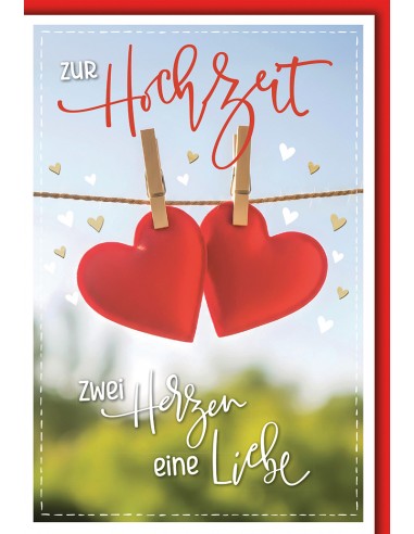 Hochzeitskarte - Zur Hochzeit zwei...